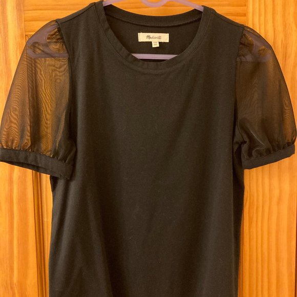 Madewell Sheer-Sleeve Knit Top - Picture 4 of 5